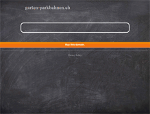 Tablet Screenshot of garten-parkbahnen.ch